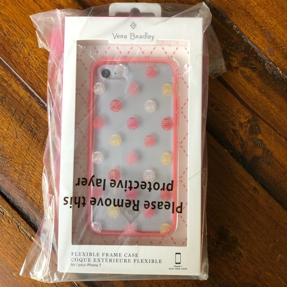 Vera Bradley Frame Case Havana Dots Pink iPhone 7 - Picture 2 of 7